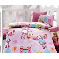 Pembe K&inodot;z Desenli bebe nevresim tak&inodot;m&inodot;